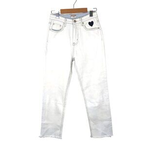 MOTHER Unique The Looker Ankle Fray Girl Crush Size 27